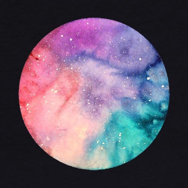 Watercolor Tiny Nebula #1 by Euminee